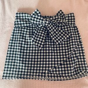 Checkered mini skirt fits probably a size 0 or 1
